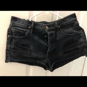 Citizens of Humanity High Waisted Button Shorts 26 Comes from Pet Friendly Home